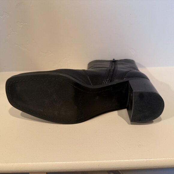 Bandolino BDNOVEMBRE Black Leather Boots Size 6 1/2 - Picture 10 of 14
